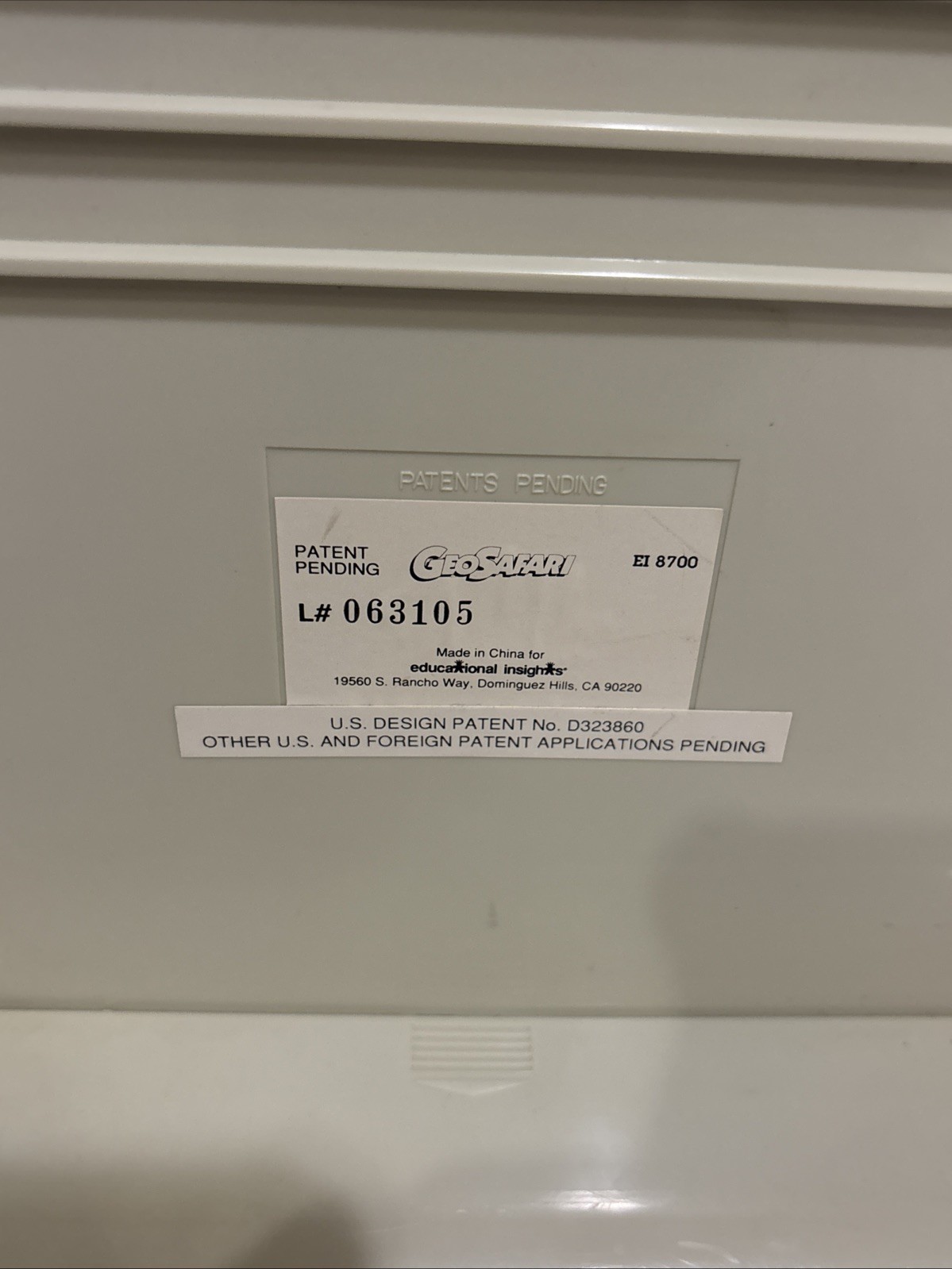 GeoSafari EI-8700 Educational Insights Learning System Tested Powers On No Cards