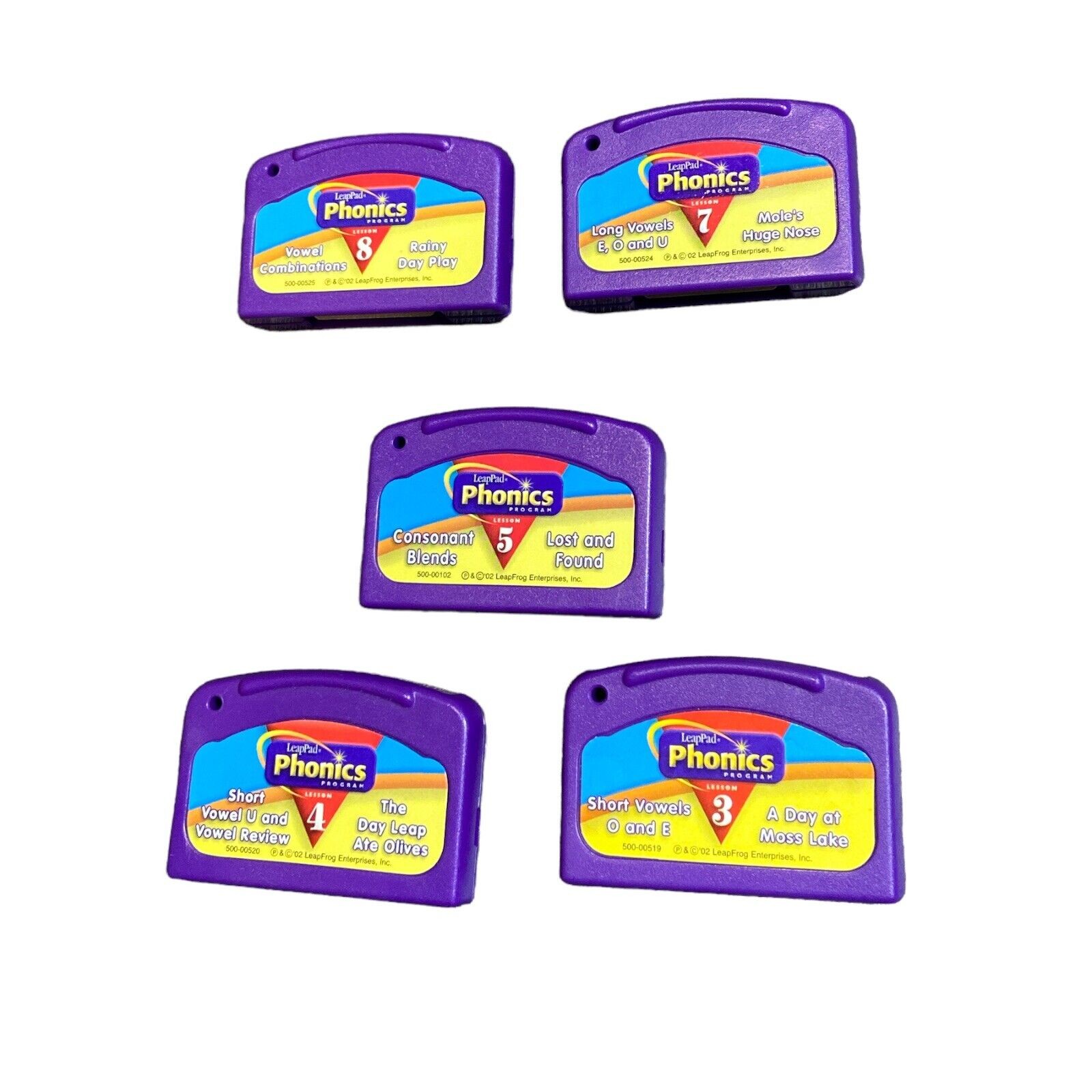 Lot of 5 LeapFrog LeapPad Games *cartridges only* Reading Phonics