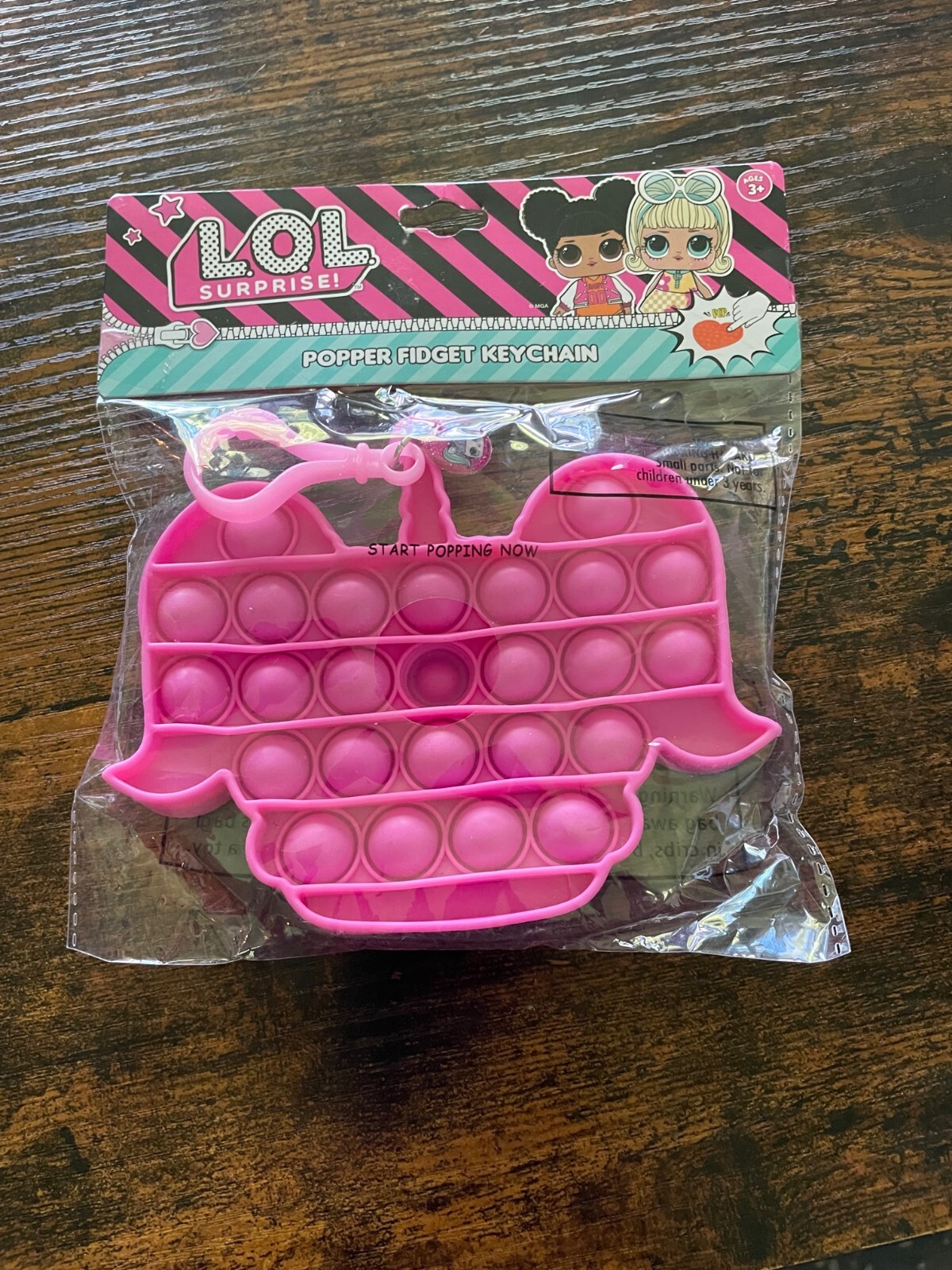 LOL Surprise Popper Fidget Keychain NEW IN PACKAGE