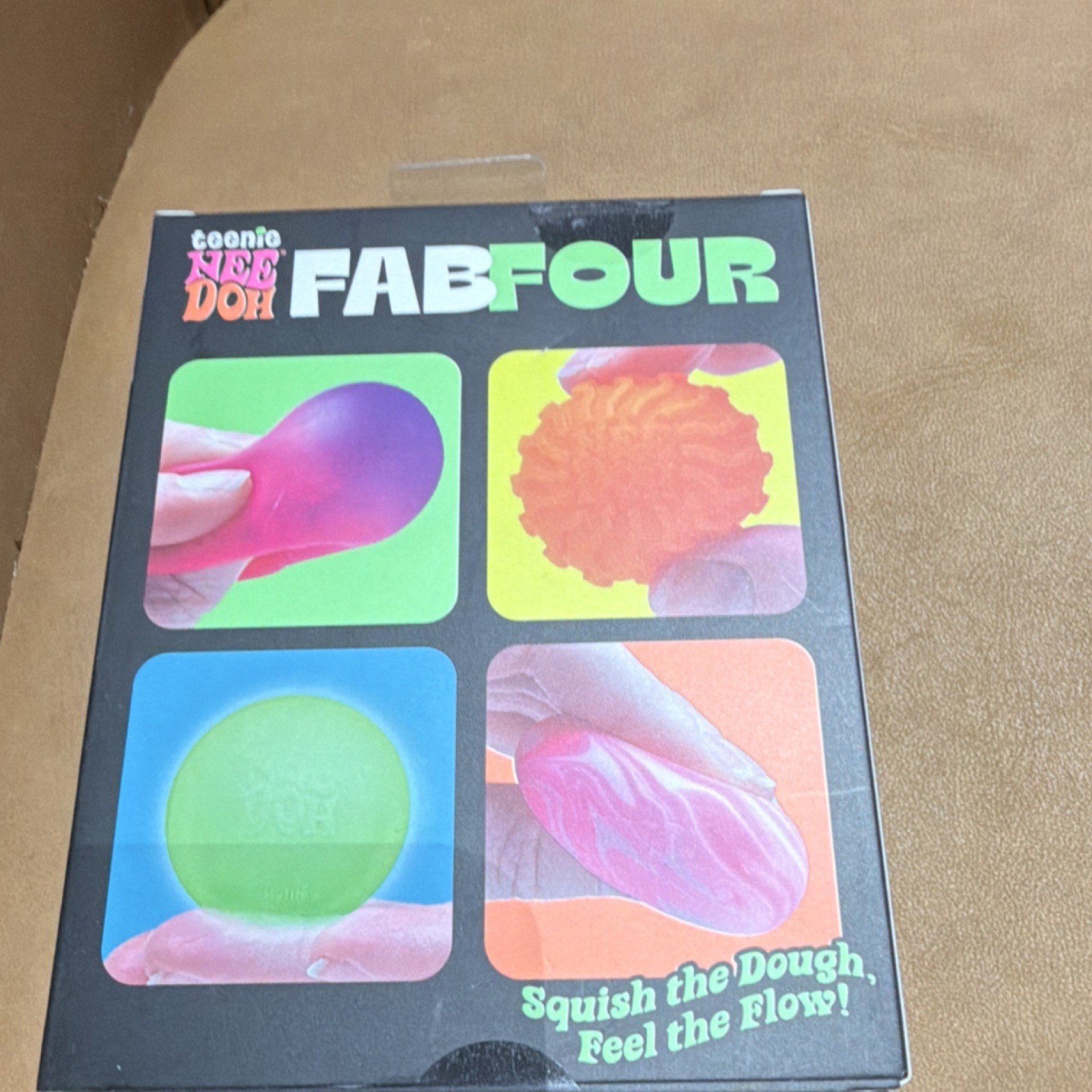 Nee Doh Lot of 7 Hot Shots Swirl Fuzz Ball Fab Four Funky Pup Donut Holes