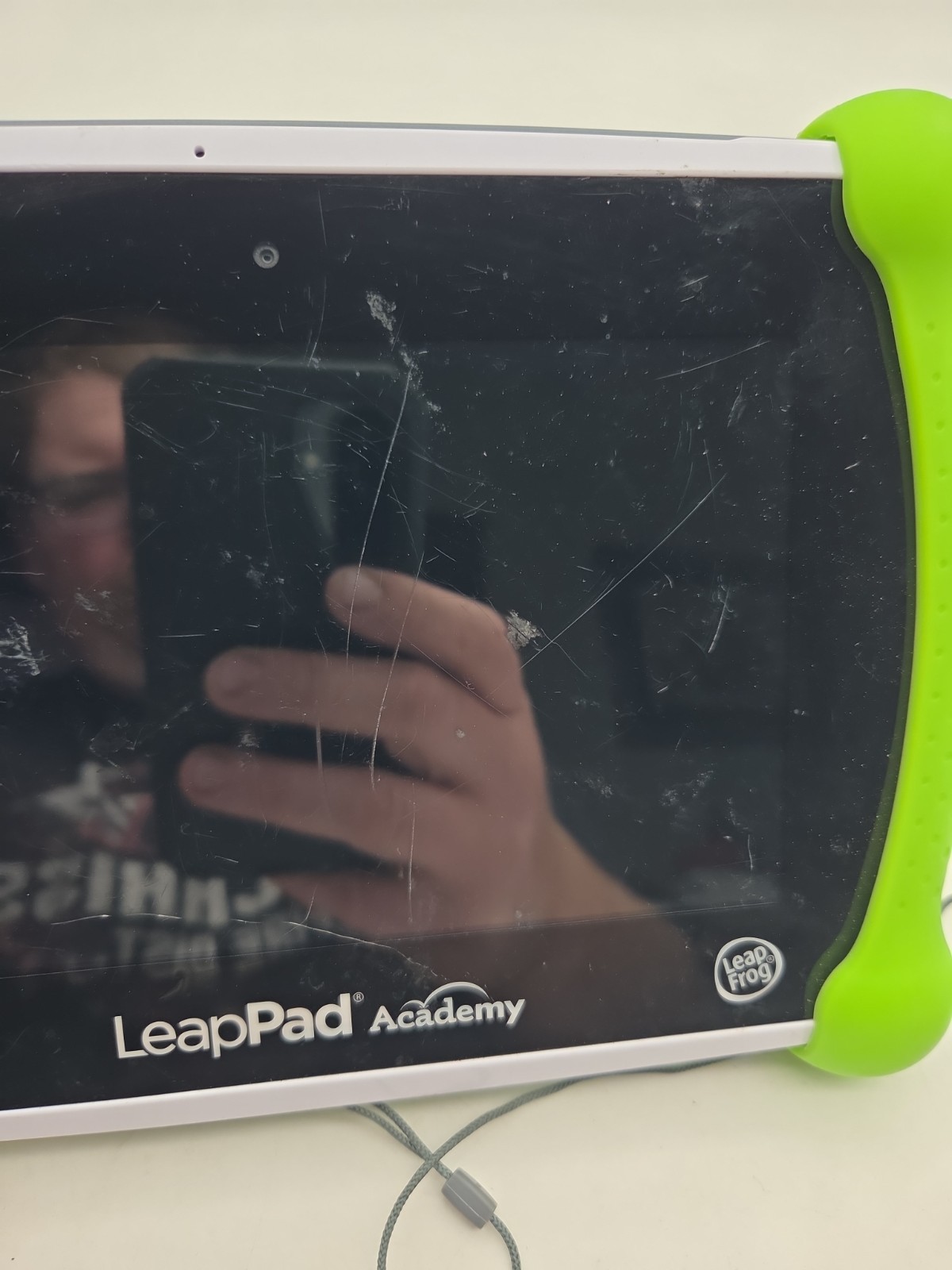 LeapFrog LeapPad Academy Kids Learning Tablet with Green Protective Bumper Case
