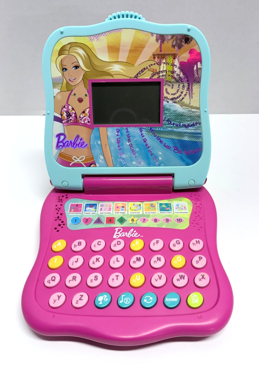 Barbie Little Learning Laptop Oregon Scientific Mermaid Edition – WORKING