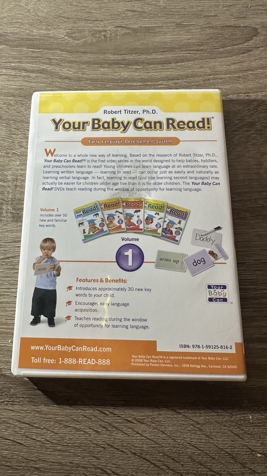 Your Baby Can Read Early Language Development System Volumes 1-3 DVD Ages 0-5