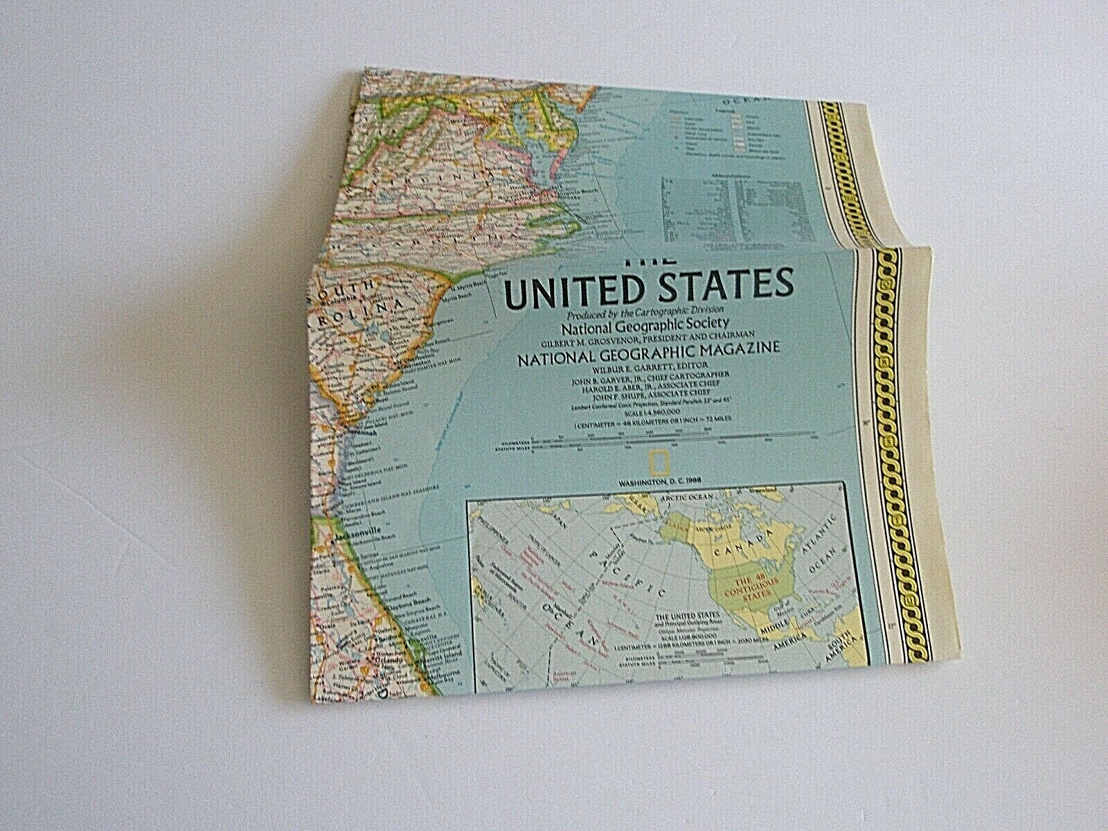Close-Up U.S.A Maps National Geographic 1988 case reference book homeschool
