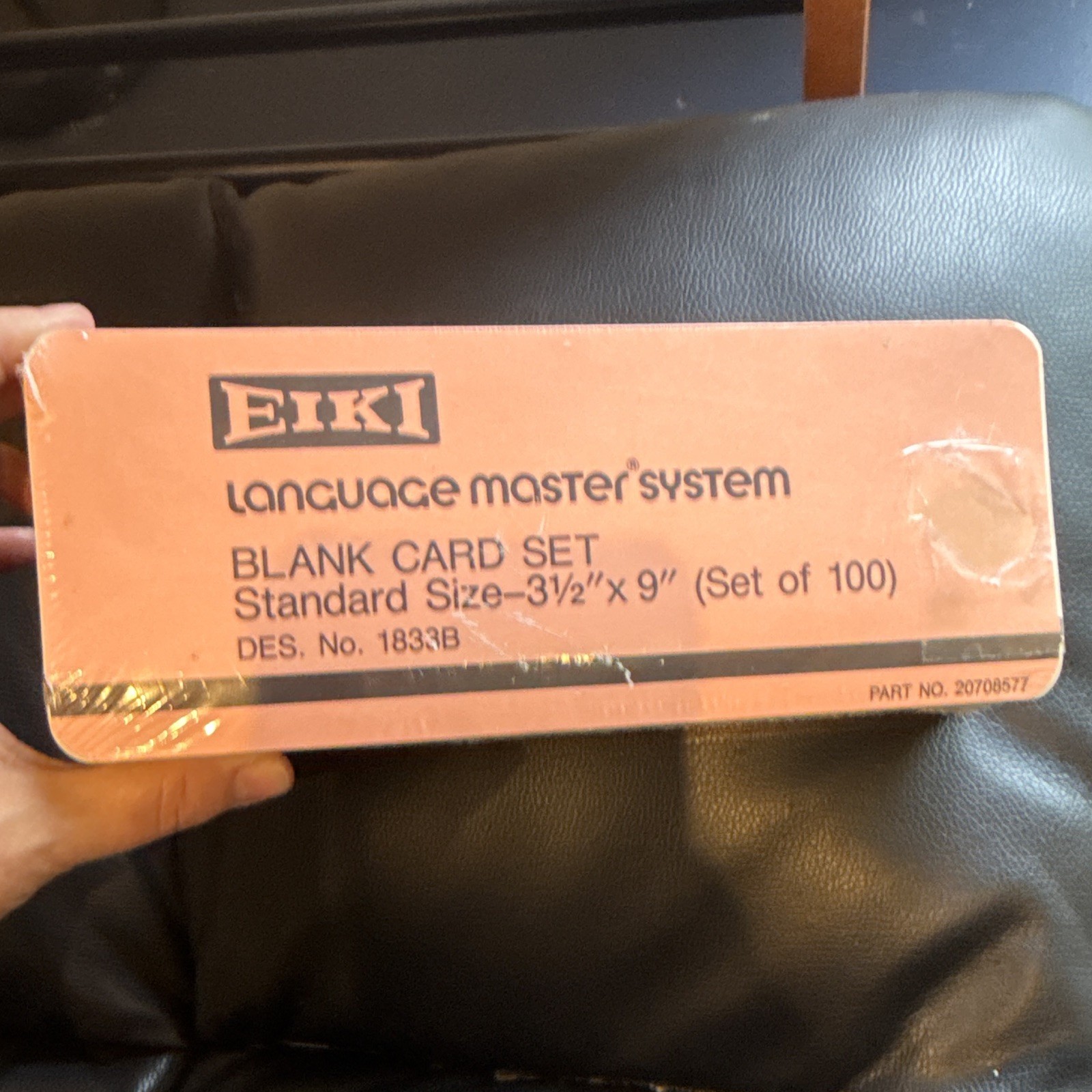 LO-FI Gem! New EIKI Language Master System Blank Cards 100 Standard 3.5 x 9