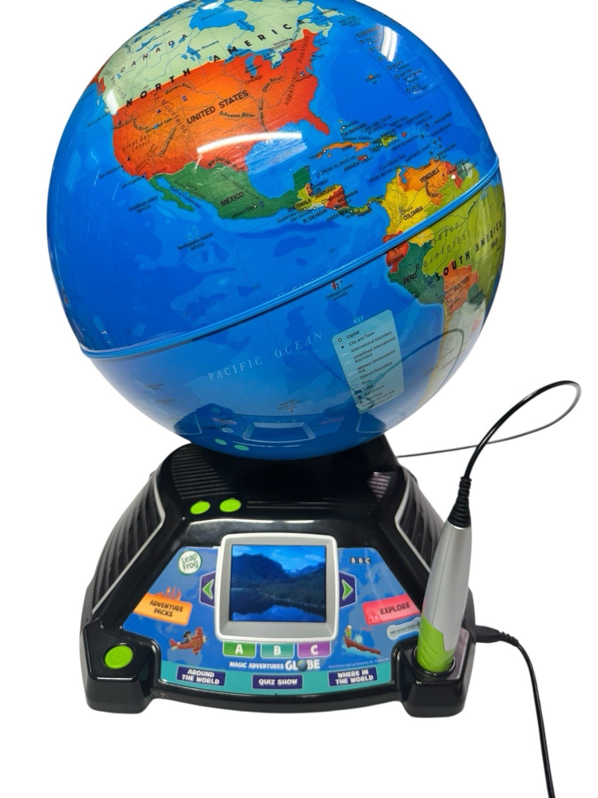 Leapfrog Magic Adventures Globe w/ LCD Integrated Video Screen Display 80-605400