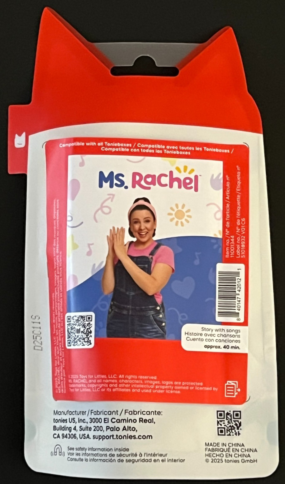 Tonies Ms. Rachel Official Electronic Storybook English NEW SEALED