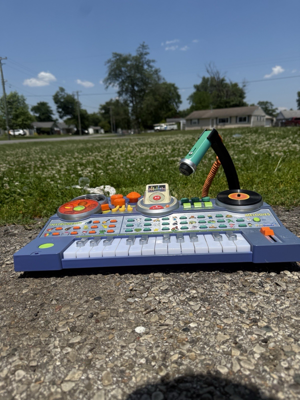 VTech KidiJamz Keyboard Blue Recording Studio DJ MP3 Music Songs Ages 3-7 Years
