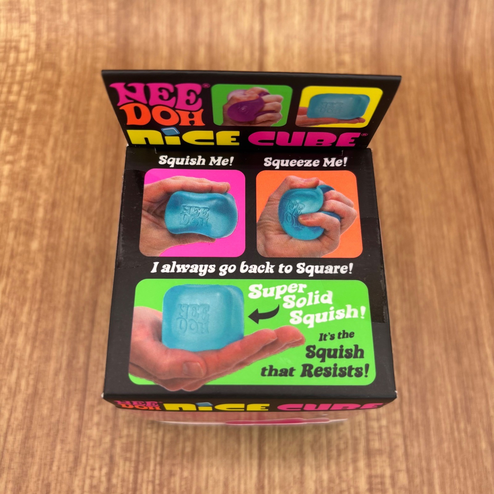 Schylling NeeDoh Nice Cube Unisex OS Pink Super Solid Squish Fidget Toy NEW