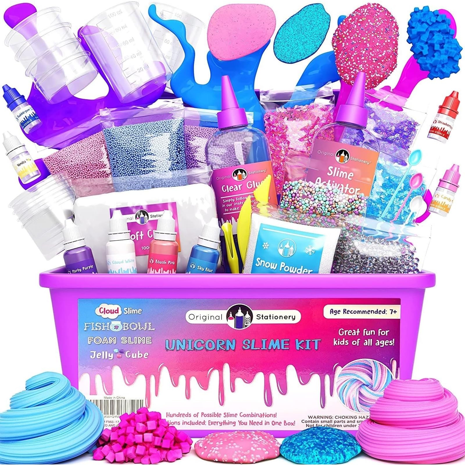 Original Stationery Slime Making Kit – Multicolor, Small, Multicolor