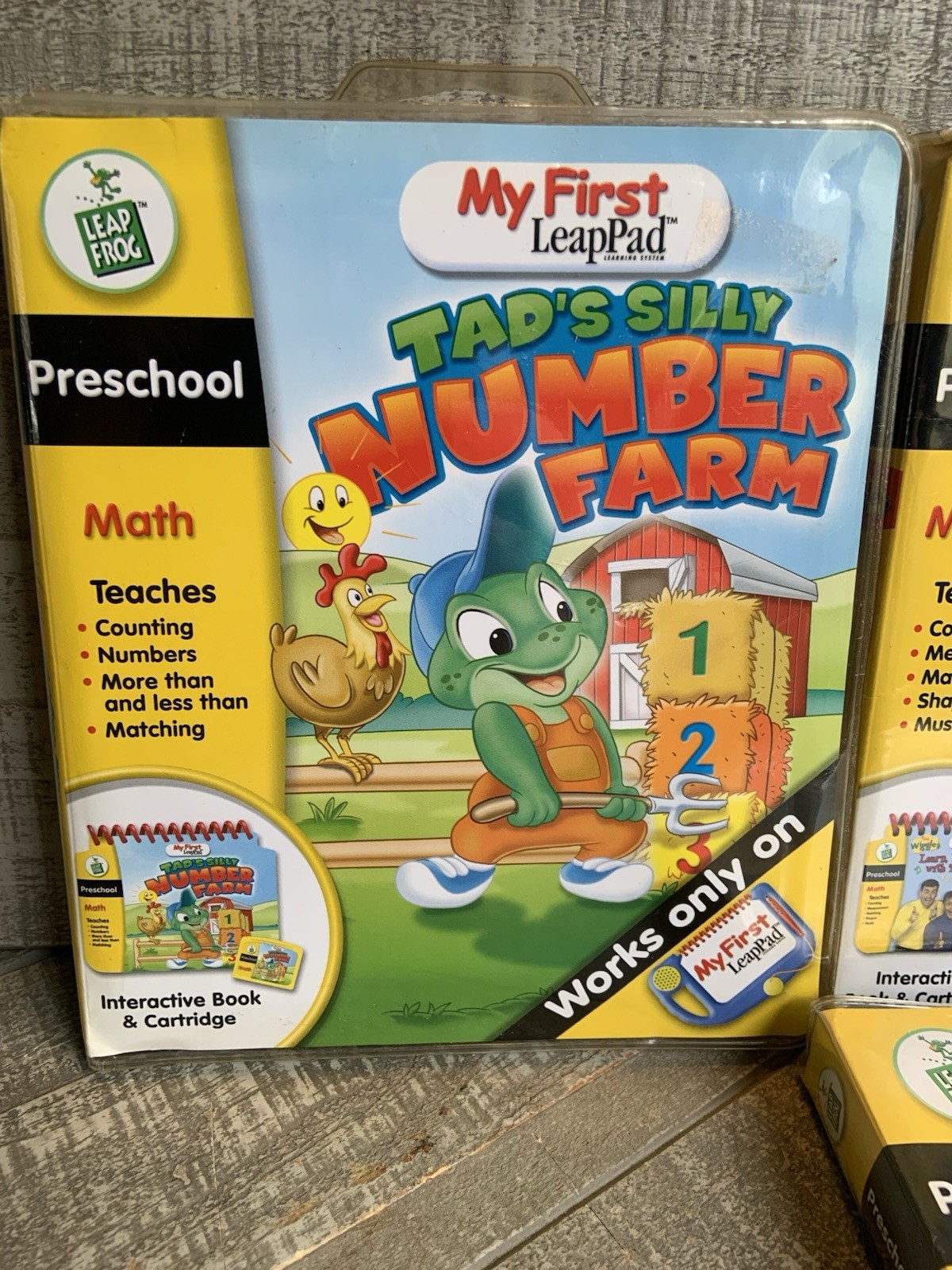 LeapFrog My First LeapPad Learning System Books & Cartridges Lot Of 4 Complete