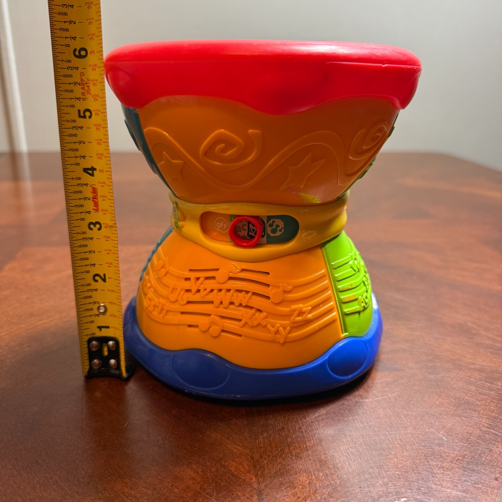 LeapFrog Learn & Groove ABC Drum English Spanish Music Sounds Lights Works