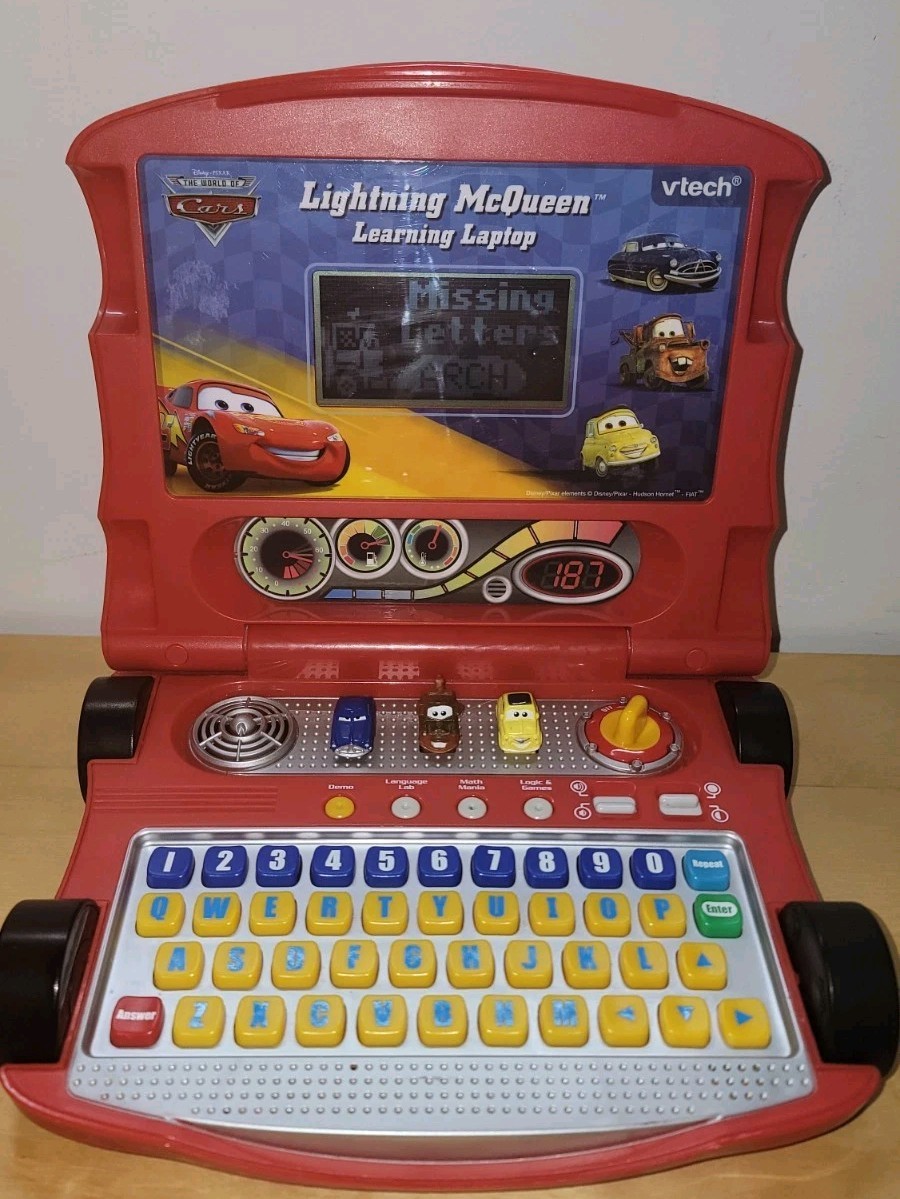 Lightning McQueen Learning Laptop VTech Disney Pixar Cars 2 Educational Works!