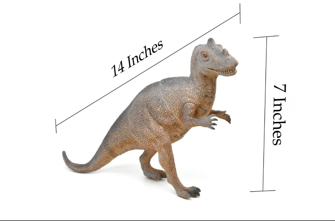 Ceratosaurus Toy, Dinosaur Model, Realistic Plastic Replica, 14″ CWG160 BB36
