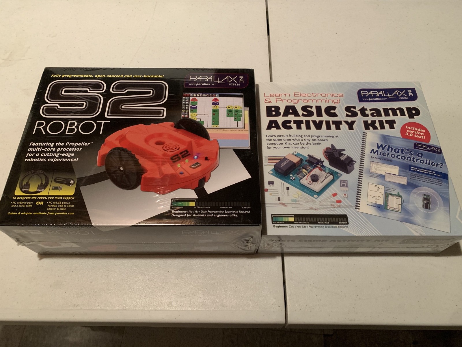 Parallax S2 Robot and Basic Stamp Activity Bundle: STEM / Robotics / Education