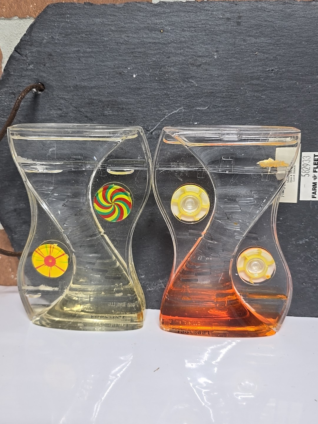 Big Time Toys 2 Liquid Motion Bubbler Timer Sensory Colorful Fidget Adults Beach