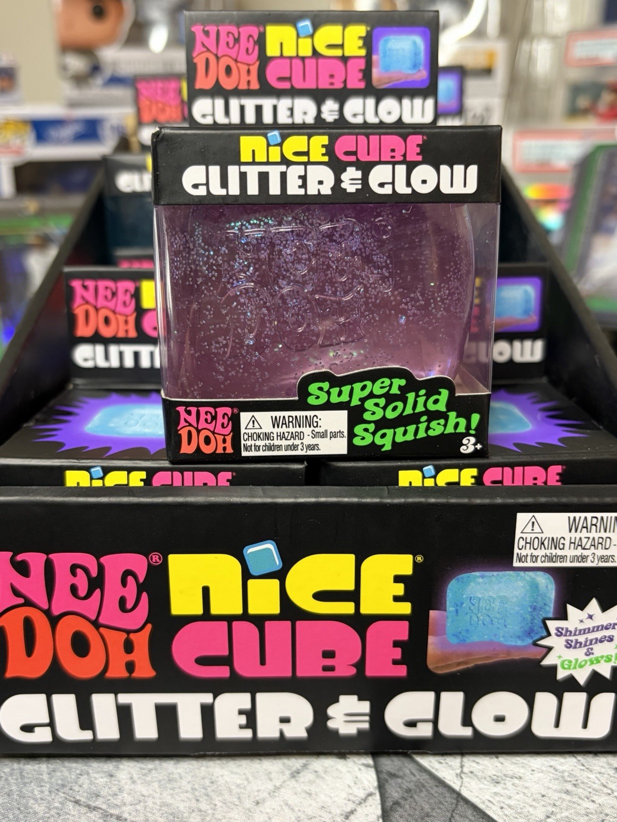 🔥Genuine Needoh Purple Nice Cube Glitter and Glow (Same day Ship) US Seller !