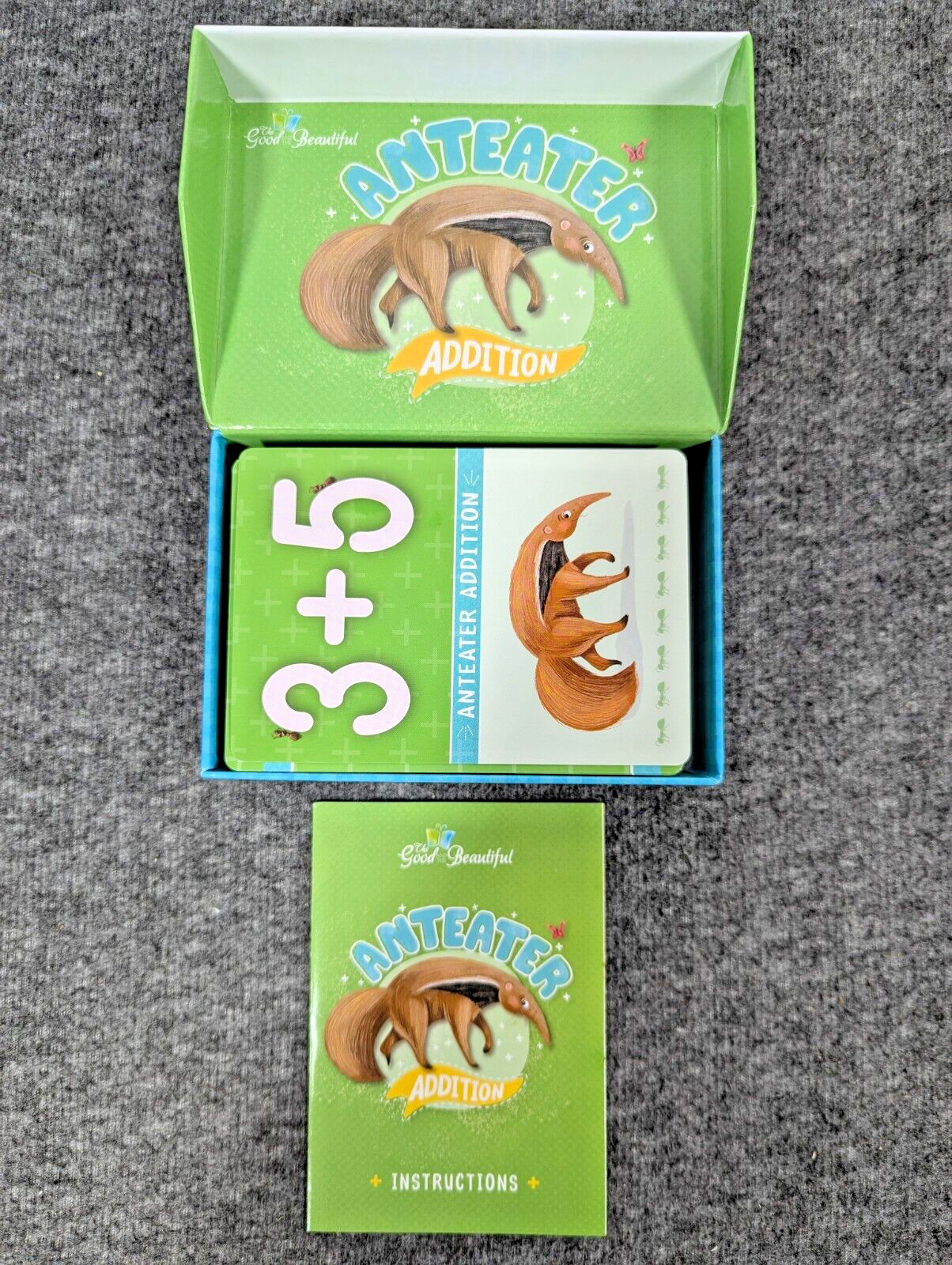 The Good And The Beautiful Anteater Addition Flash Cards Game – Complete EUC