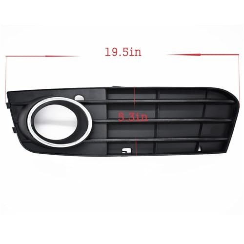 Front Bumper Fog Light Grille Grill Cover Replacement for A4 B8 A4L 2009-2012