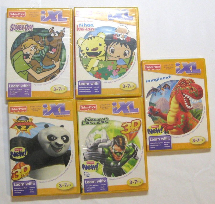 Fisher Price IXL Learning GAMES Green Lantern Panda Scooby Imaginext + 3-7 Years