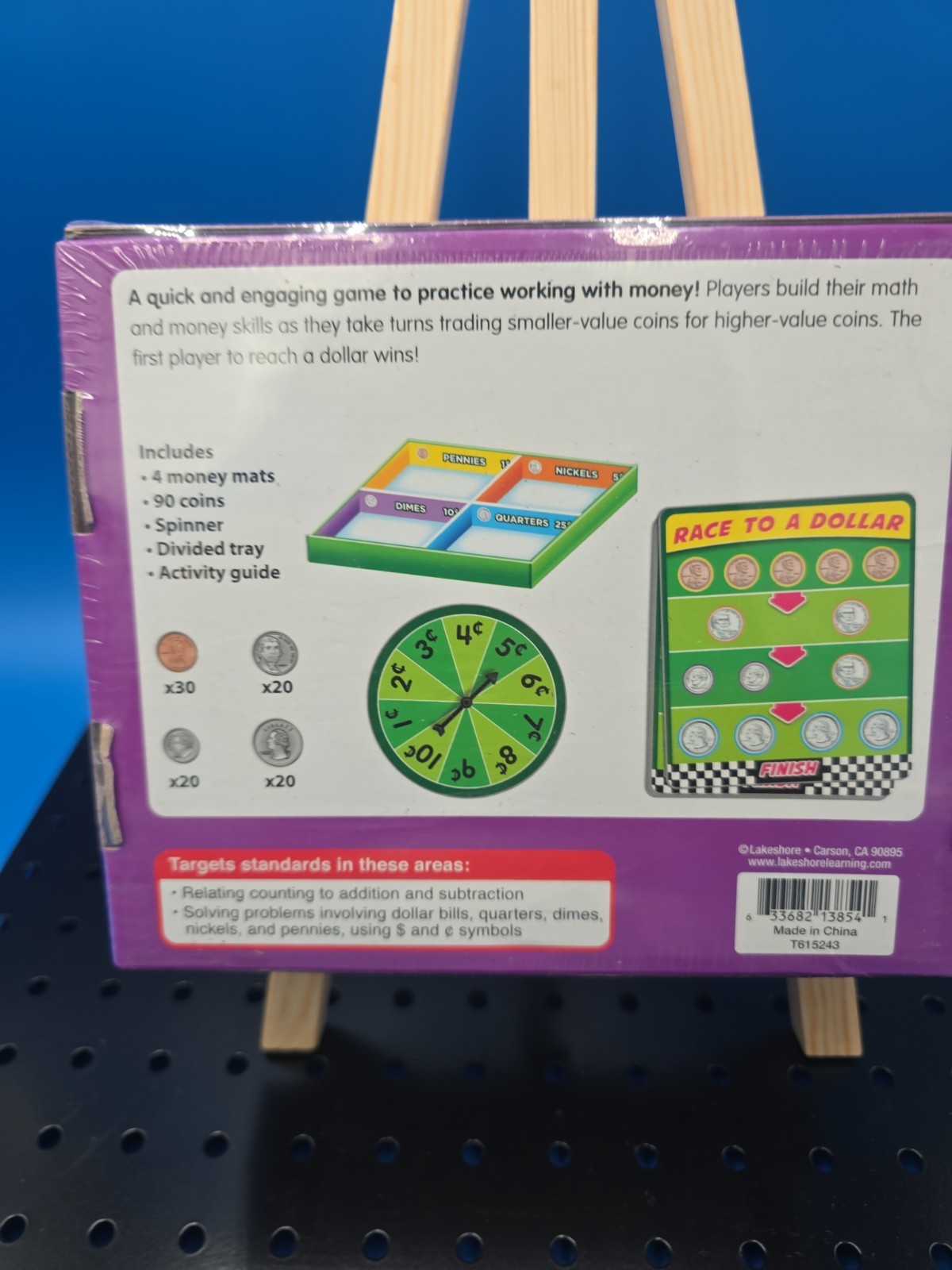 Grab & Play Math Game: Money, 2-4 Players, First And Second Grade