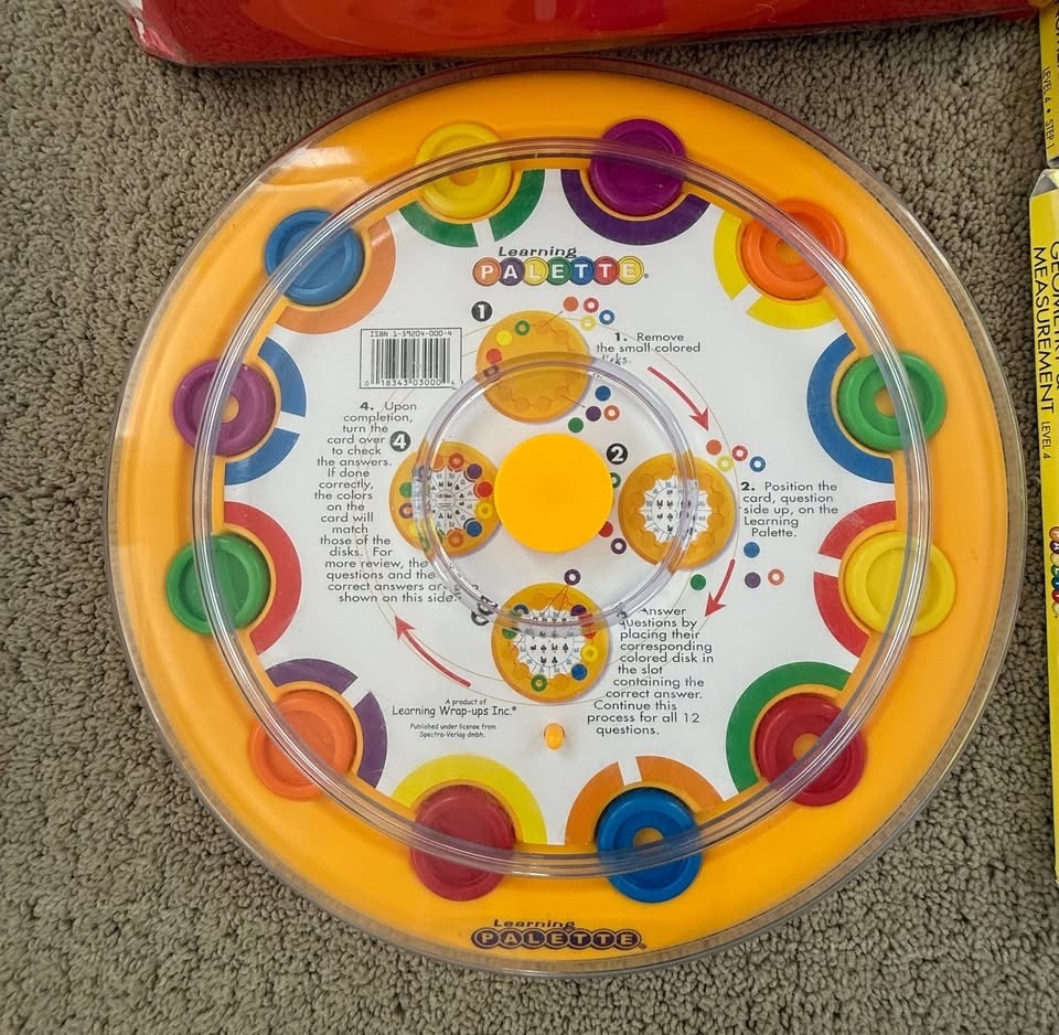 Learning Palette Level 4 Math Center Kit with 6 Sets of 12 Cards Each
