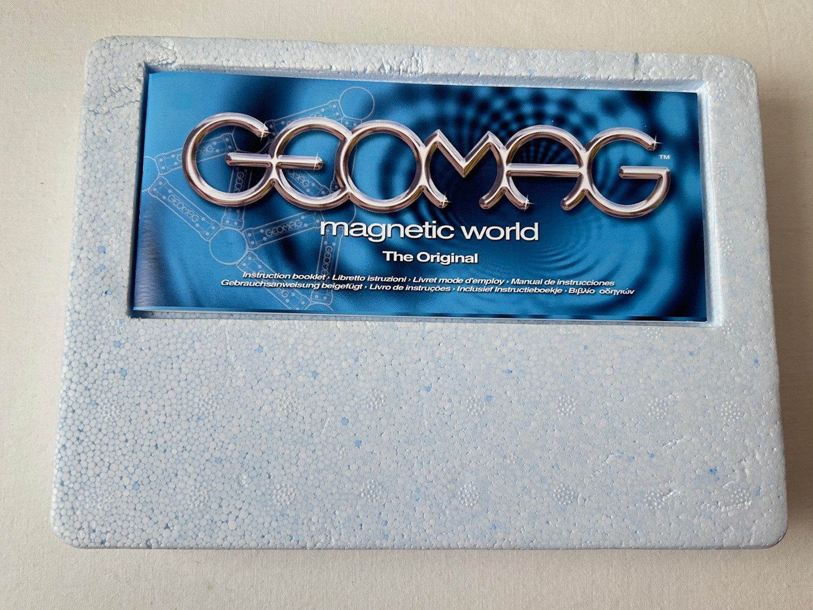 24 Geomag Blue Rods Magnetic World Original Switzerland Instruction Booklet