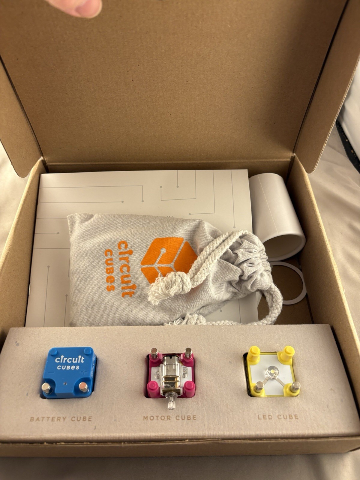 Circuit Cubes Combo Lot : Motor, LED + Misc Accessories As Shown