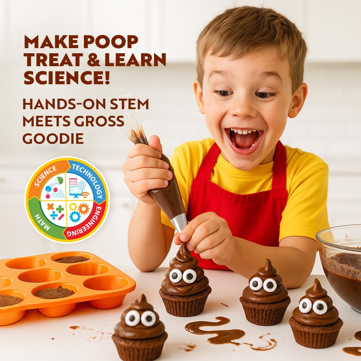 Edible Poo Chocolate & Candy Making Science Kit for Kids Ages 8-12 Years Old …