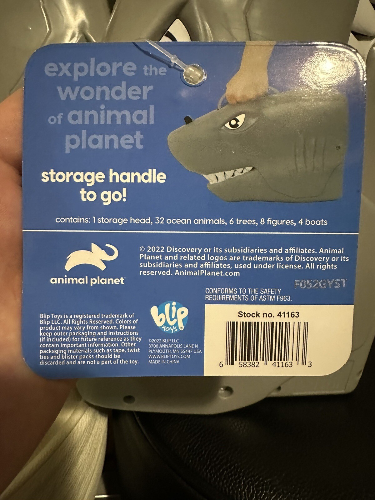 Lot Of 3 Animal Planet 51 Pieces Ocean Collection Shark Storage Head Blip Toys