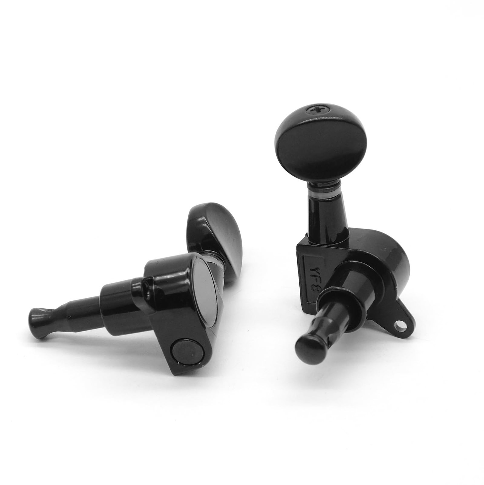 2R2L Ukulele Tuning Pegs Parts,Small oval Concave Button Sealed-gear String T…