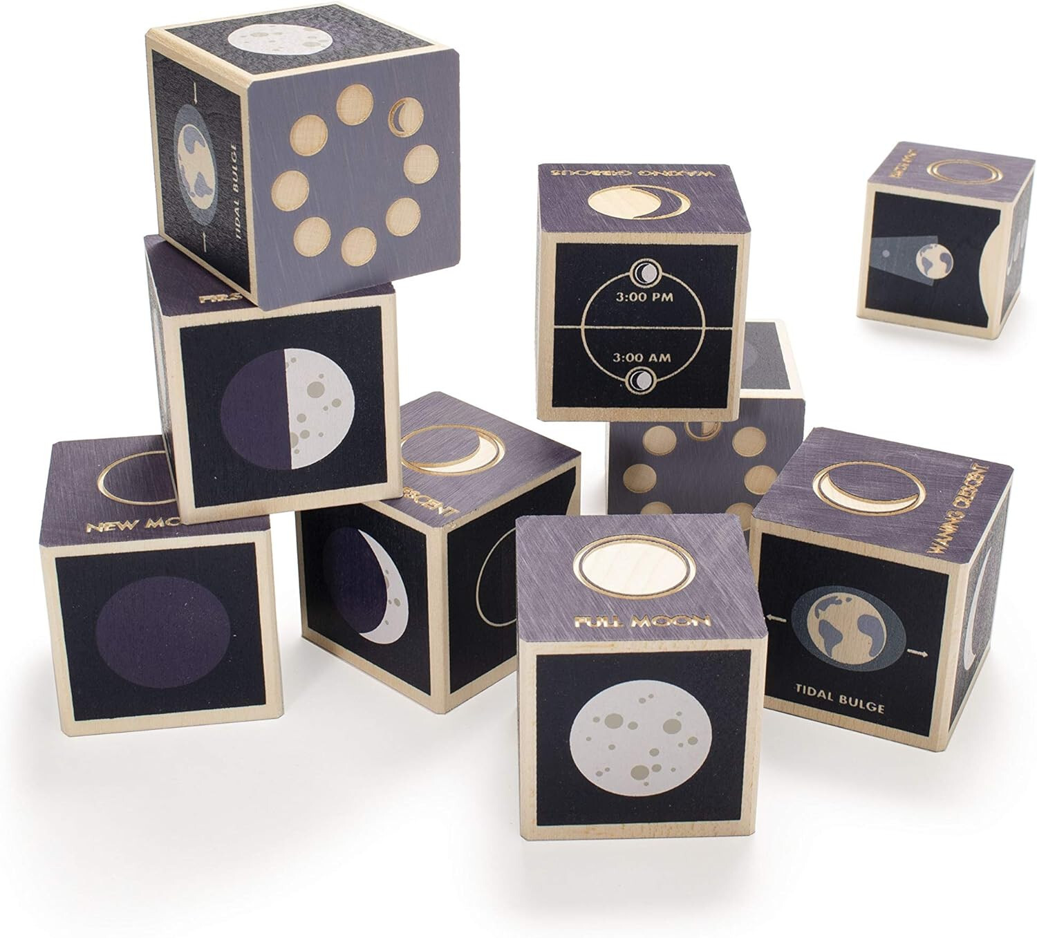 Uncle Goose Moon Phase Blocks – Made in America