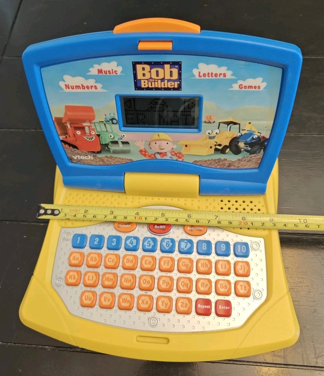 Bob the Builder & Scoop V-Tech 9″ Educational Laptop Math Letters Shapes Vtech