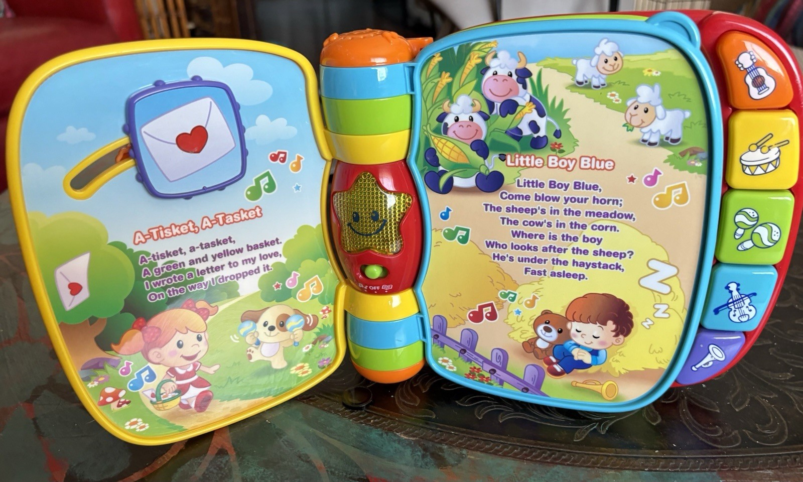 VTech Musical Rhymes Book Baby Toddler Toy Educate Learning Red 6-36 Month C
