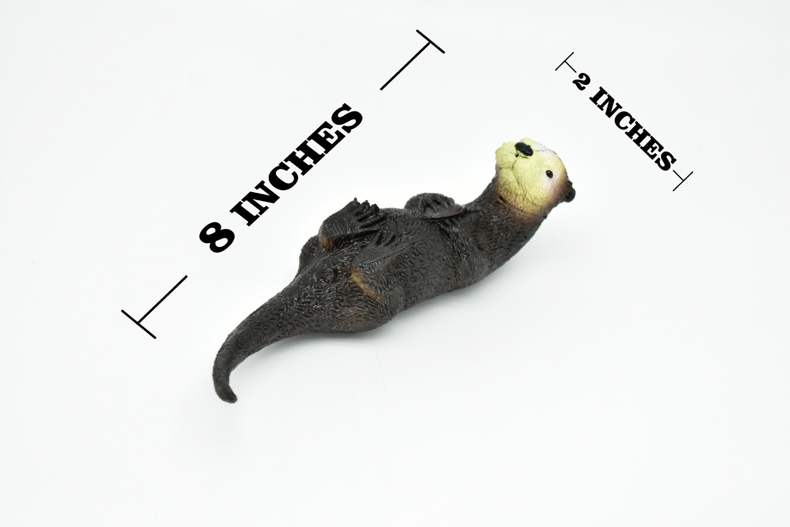 Sea Otter, with Squeak, Very Nice Rubber Replica 8″ F1613-B11