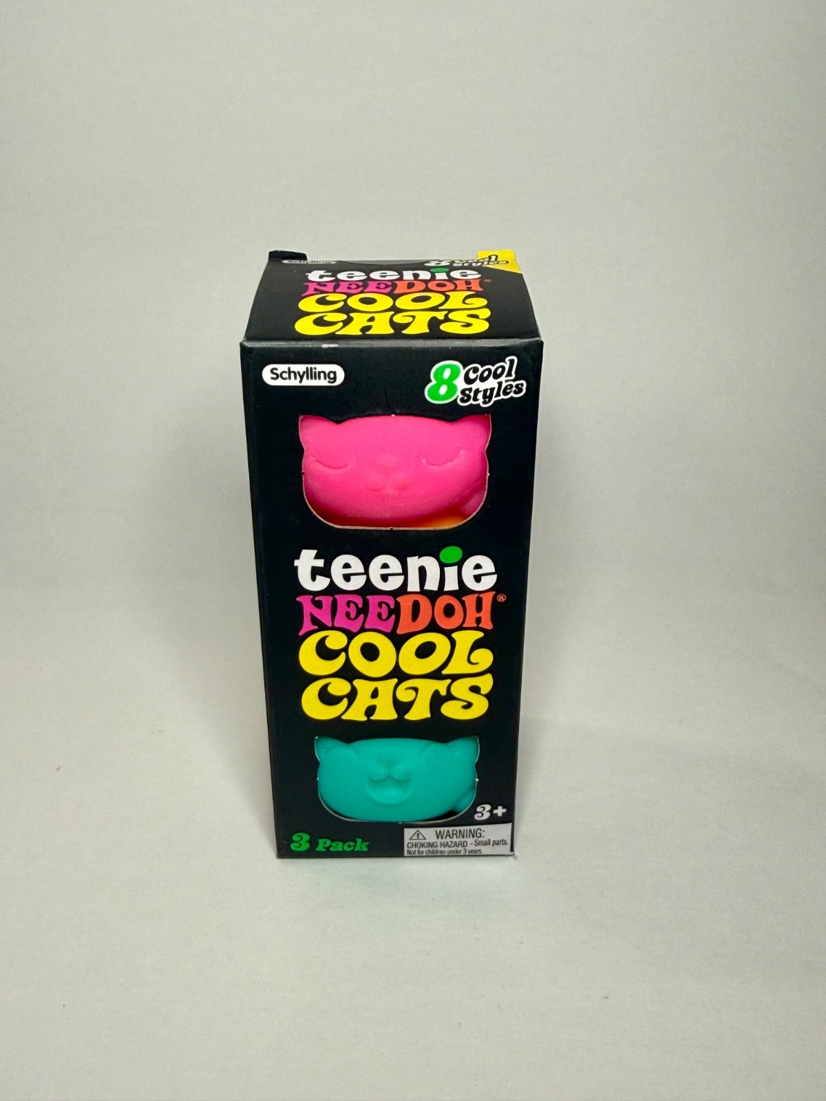 AUTHENTIC Teenie NeeDoh Cool Cats 🐱 3 Pack Viral Squishy Fidget Sensory Toy