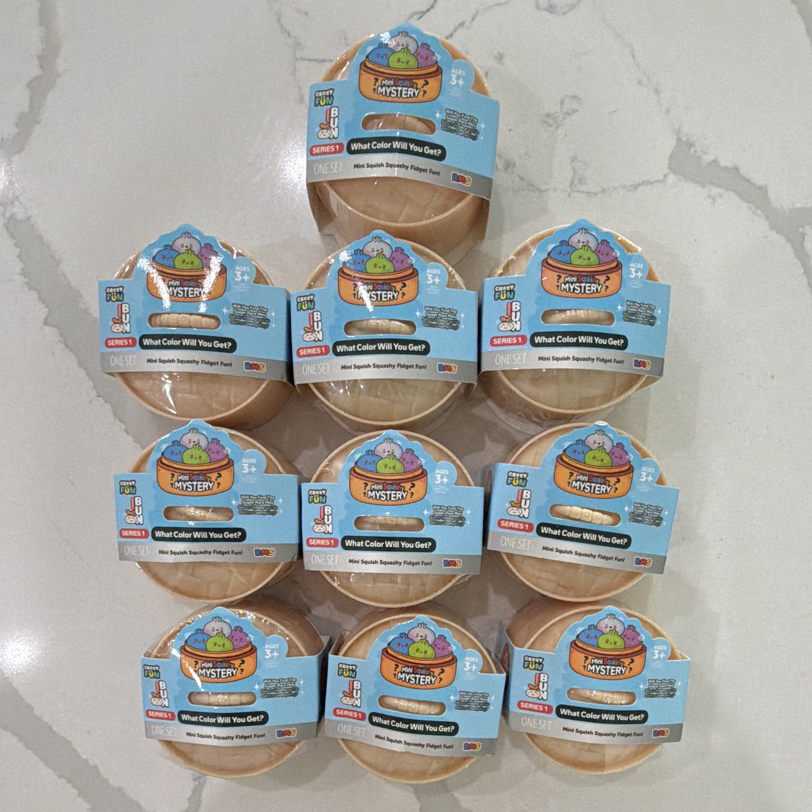 RMS Mini Squishy Mystery Dumpling Series 1 Tactile Sensory Fidget Toy LOT 10