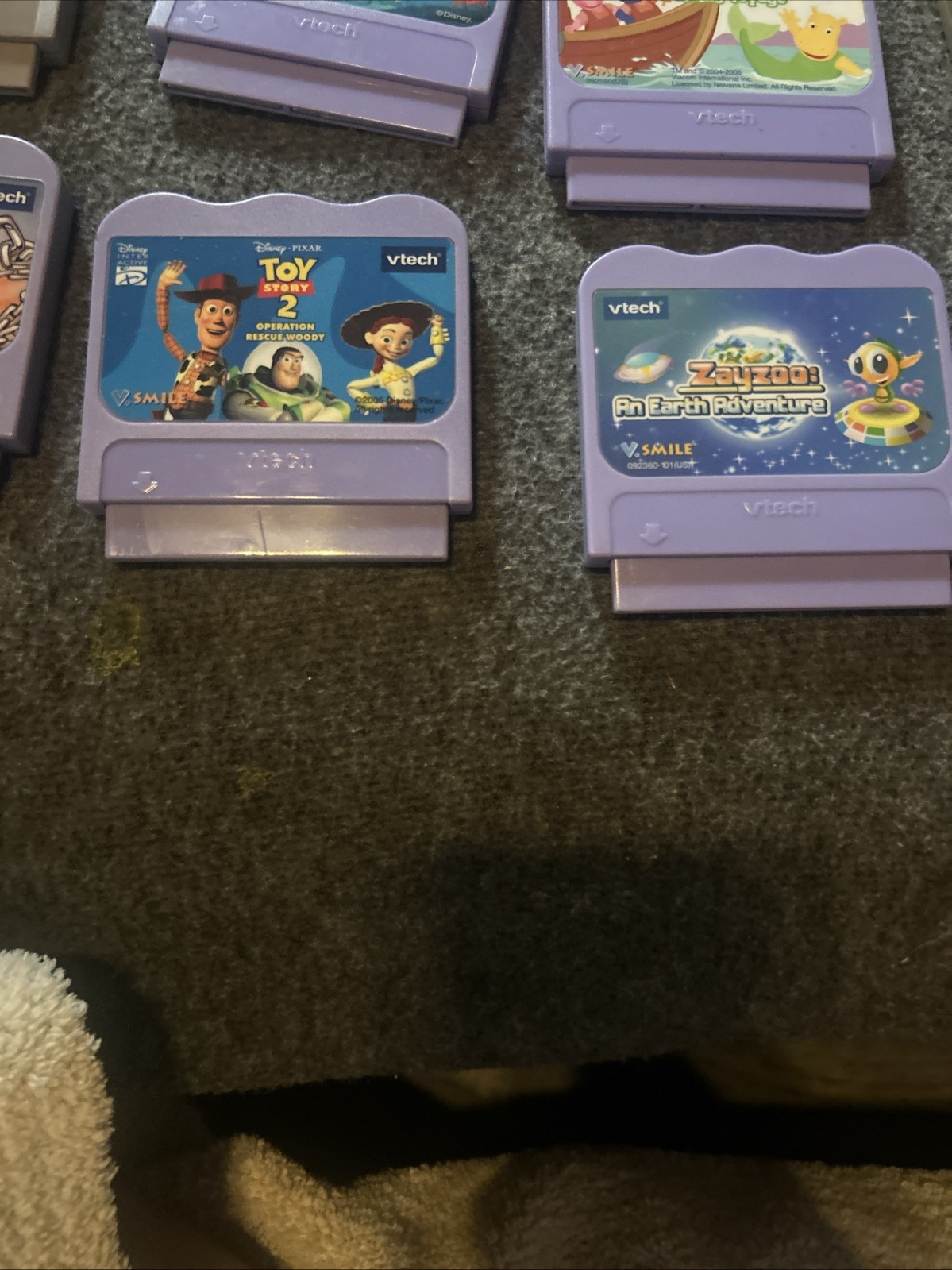 Lot Of 14 VTech V.Smile Learning System Game Cartridges Untested- Marvel Disney
