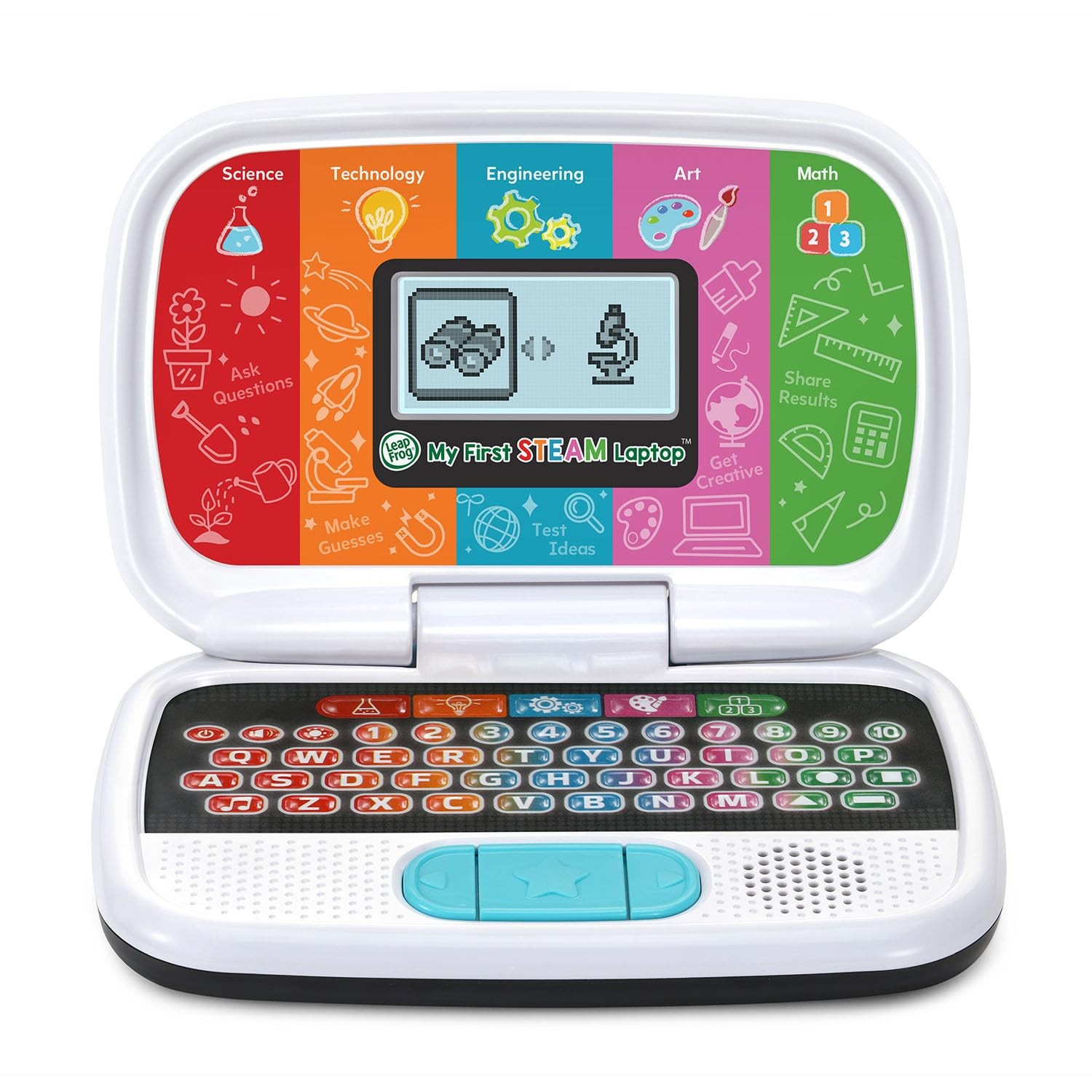LeapFrog My First STEAM Laptop 9.3″ x 6.2″ x 2.2″, Multicolor