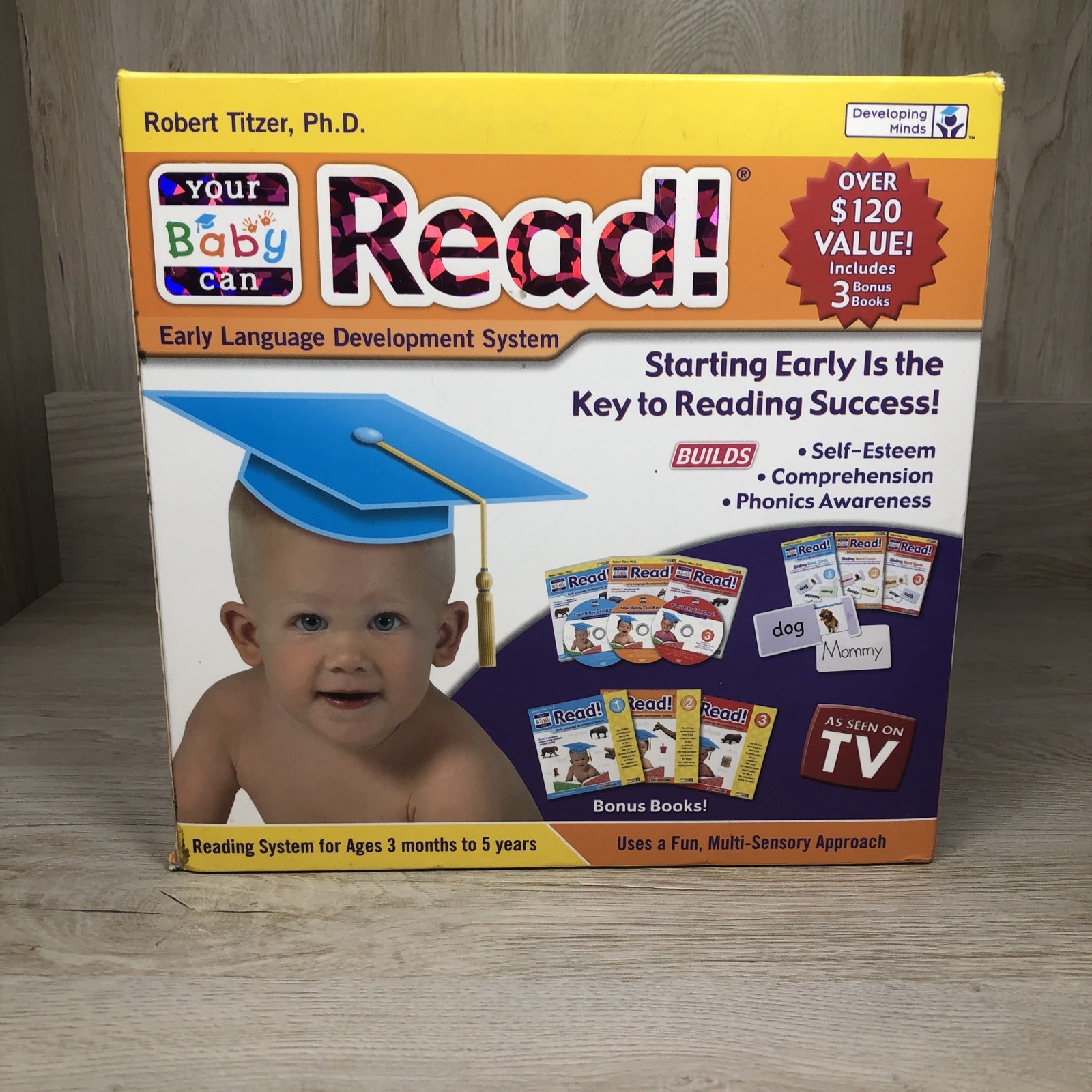 YOUR BABY CAN READ Robert Titzer Early Language Development System+Bonus Books