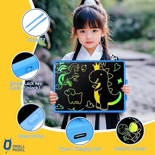 Kids Gifts Ideas, 20 Inch Large LCD Writing Tablet for 17″W x 13″H Blue