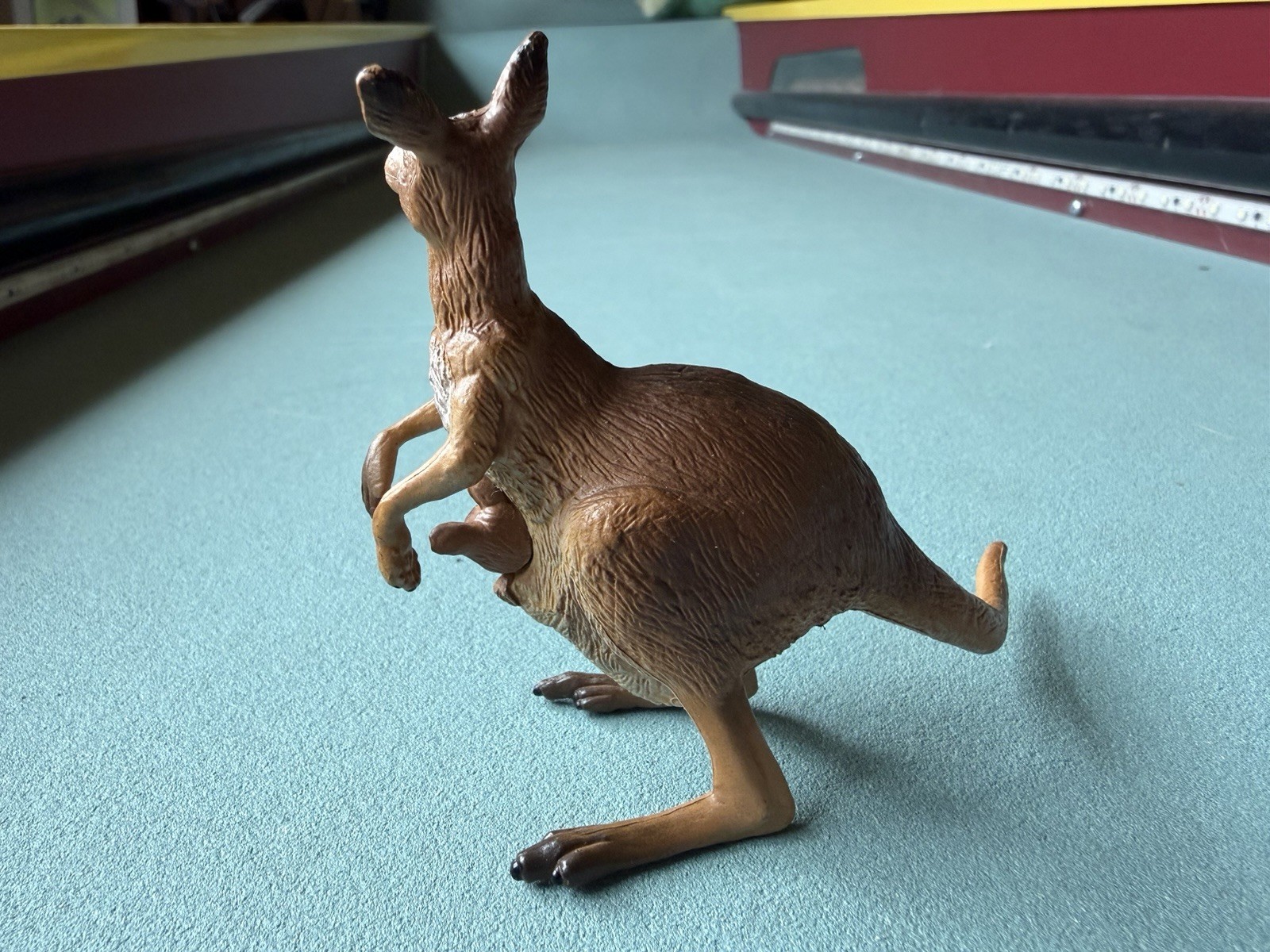 PAPO Kangaroo Female Mom + Baby Joey Wild Animal Kingdom 2003 Toy Figure Retired