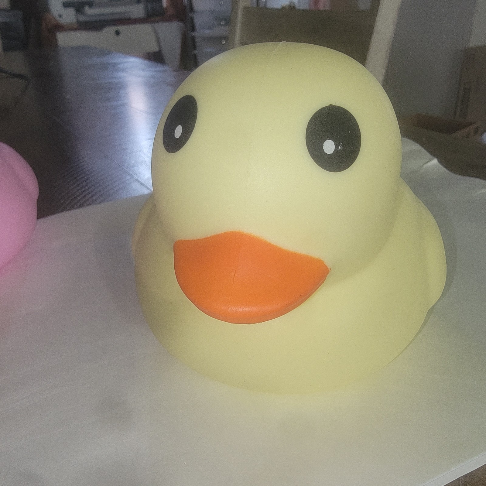 Laffy Quacks Jumbo Squeezy Duck – Pastel Yellow Squishy Stress Relief Toy