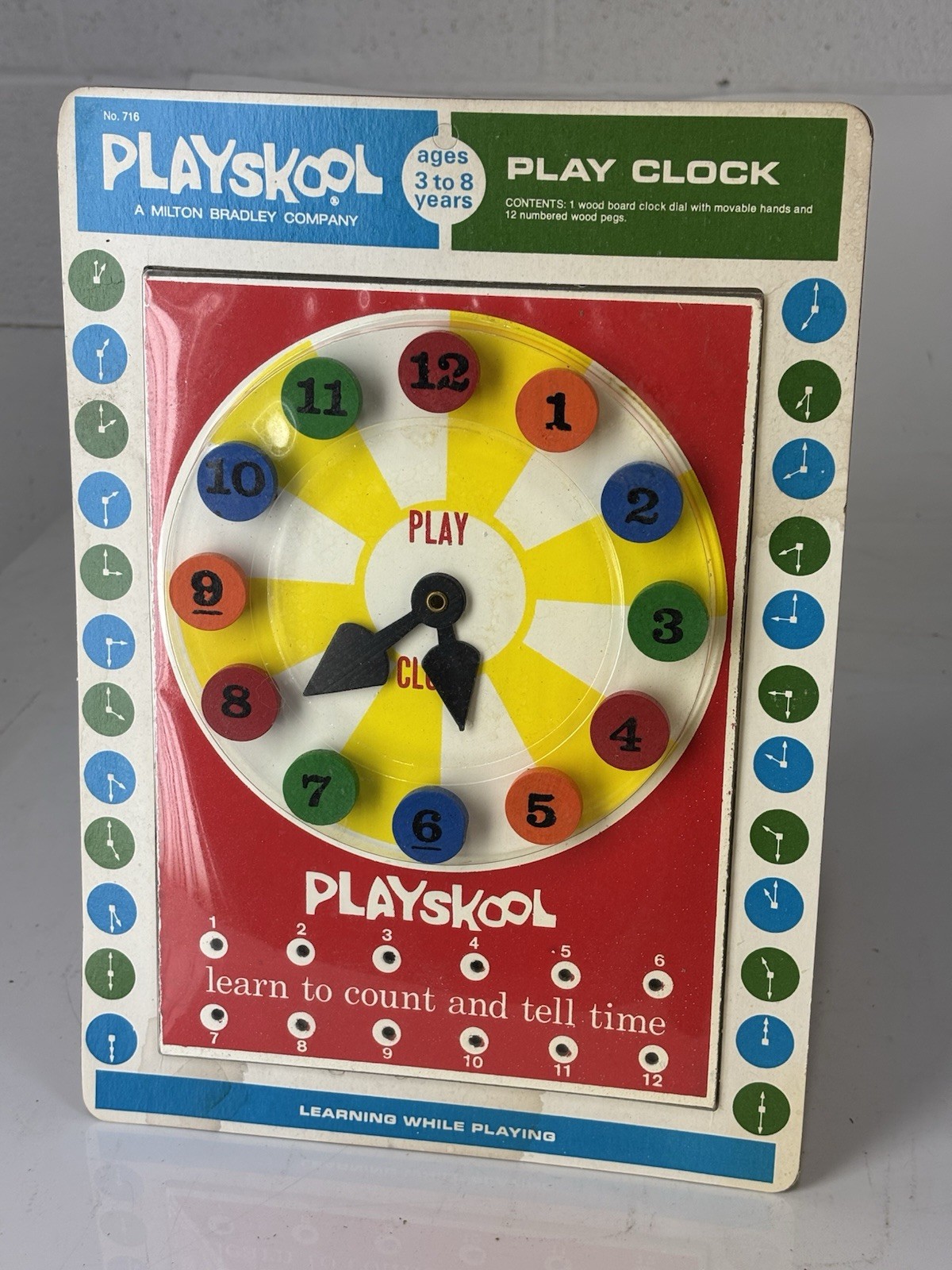 Playskool Play Clock Vintage Collectible Toy NEW Unopened