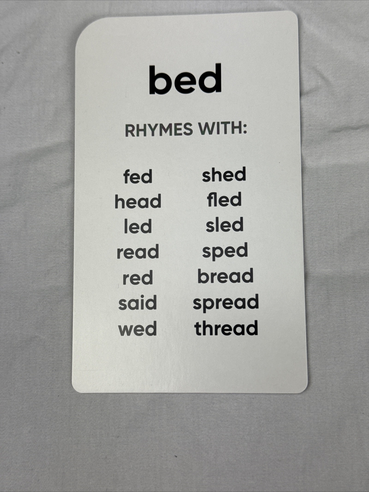 Think Tank Scholar Preschool 34 Rhyming Flash Cards Games Award Winning Youth