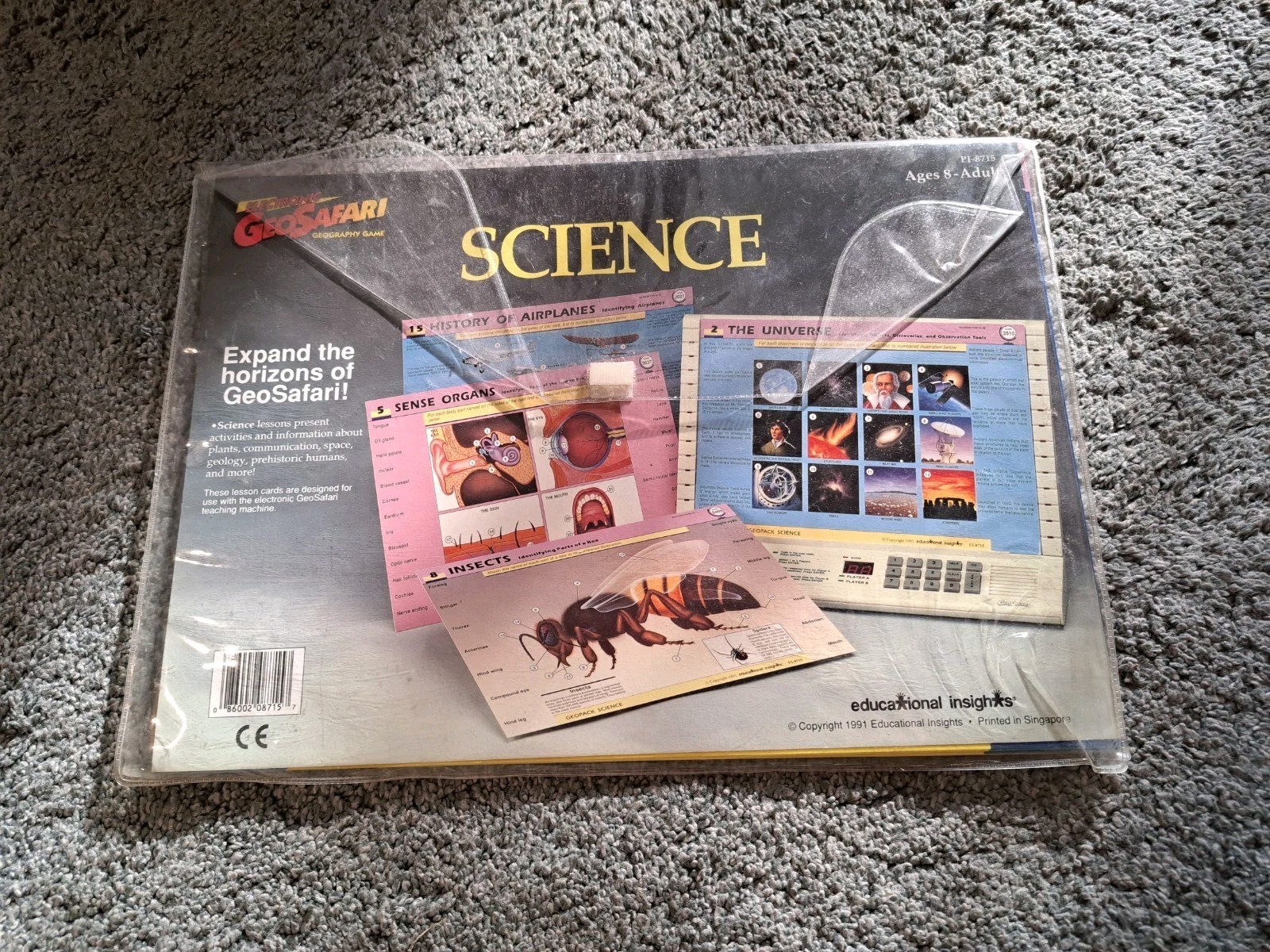 Electronic Geosafari 20 Lessons Science Cards Geography Game