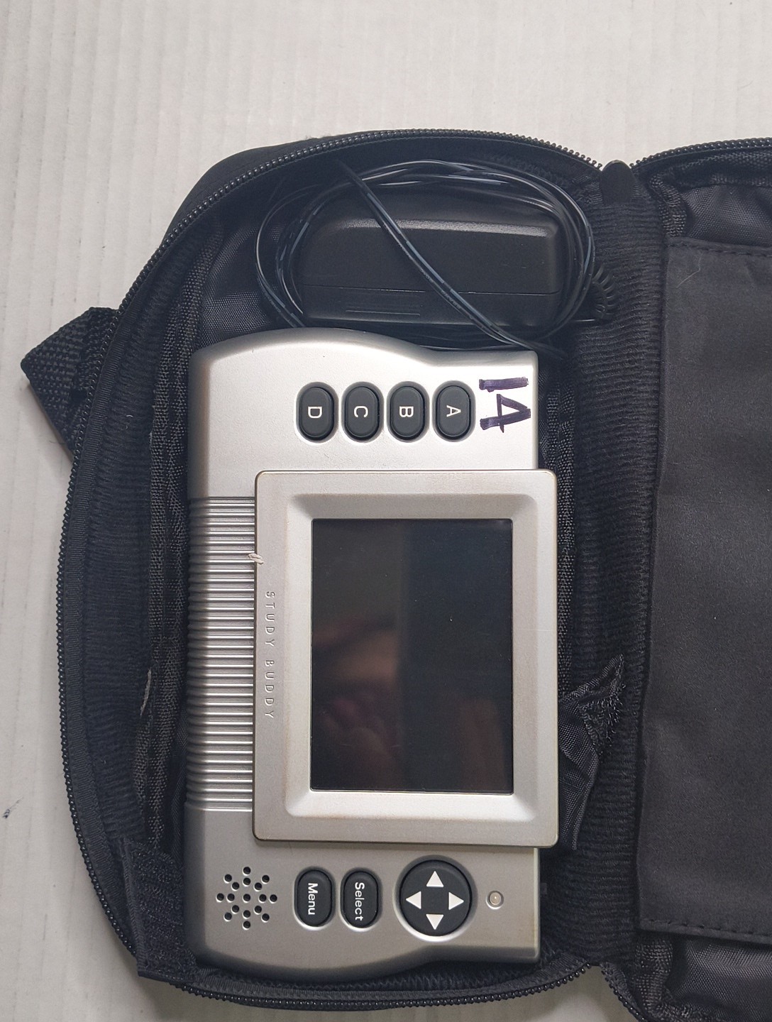 Brain Child Study Buddy Console w/ Bag Charger. Handheld Game System .