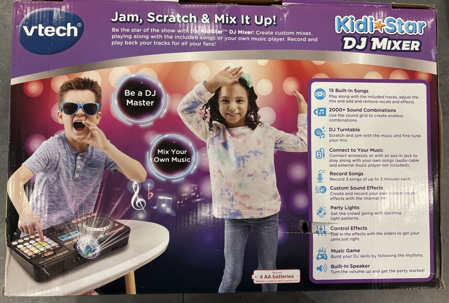 VTech Kidi Star DJ Mixer Musical Electronic Kid’s Music Mixing Toy Hip Hop New
