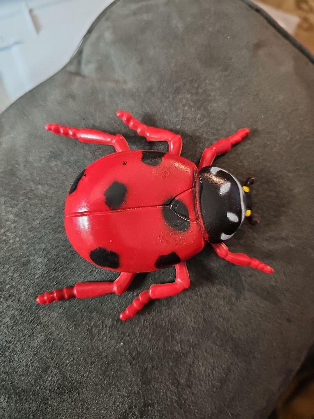 Unbranded Plastic Red Ladybug Toy Figure- 4 Inches x 3inches