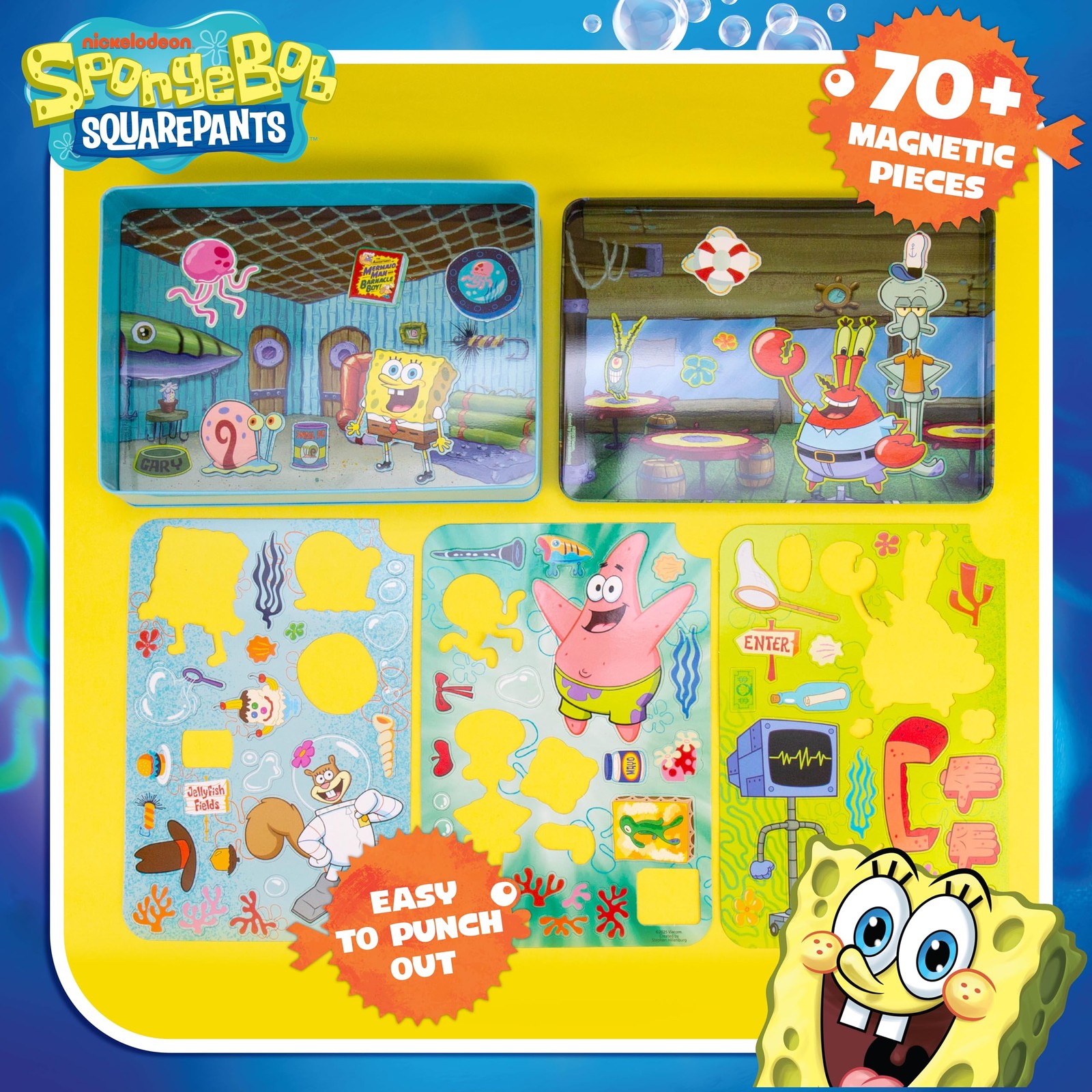 Spongebob Squarepants Magnetic Playset, 7.16 x 1.57 x 9.57 inches,